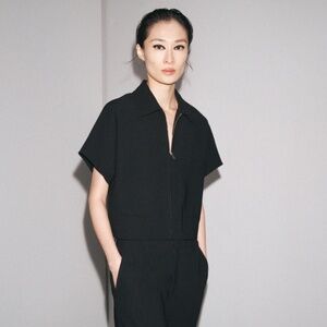 ZW COLLECTION CROPPED JACKET - Black